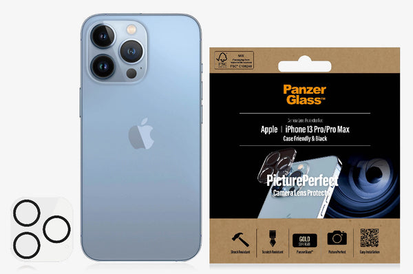 PanzerGlass Apple iPhone 13 Pro / iPhone 13 Pro Max PicturePerfect Camera Lens Protector - (0384), Drop Proof, Scratch Resistant, Weather