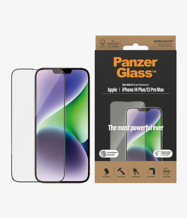 PanzerGlass Apple iPhone 14 Plus / iPhone 13 Pro Max Screen Protector Ultra-Wide Fit - (2785), Drop Protection, Scratch & Shock Resistant, 2YR