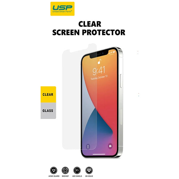 USP Apple iPhone 12 Mini Clear Screen Protector (10 PCS/Box) - 9H Surface Hardness for Scratch Resistance, Perfectly Fit Curves