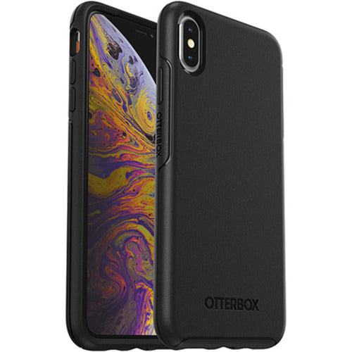 OtterBox Symmetry Apple iPhone Xs Max Case Black - (77-60028), Antimicrobial, DROP+ 3X Military Standard, Raised Edges, Ultra-Sleek,Durable Protection