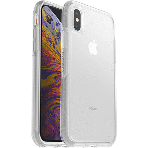 [LS] OtterBox Symmetry Clear Apple iPhone X / iPhone Xs Case Stardust (Clear Glitter) - (77-59584), Antimicrobial, DROP+ 3X Military Standard