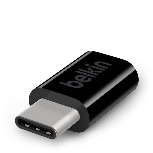 Belkin USB-C to Micro USB Adapter (USB Type-C) - Black(F2CU058btBLK),USB-IF Certified,Supports data transfer at USB 2.0 speeds,Small, compact design