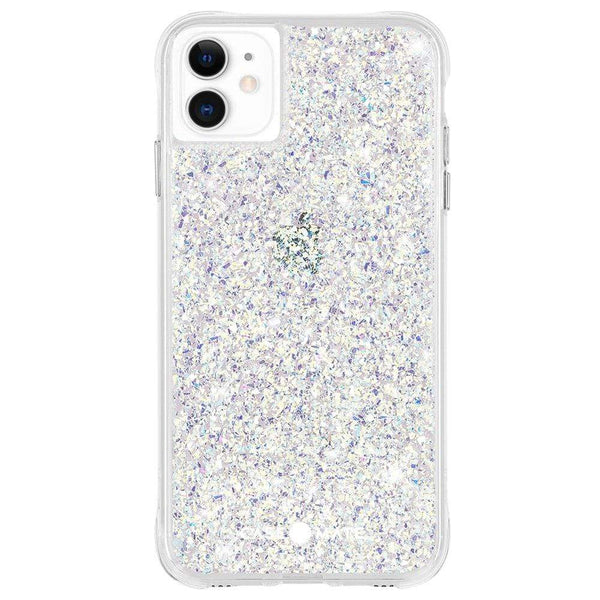 Case-Mate Apple iPhone 11 Twinkle - Twinkle Stardust (CM039356), 10 ft drop protection, Compatible with wireless charging, One-piece platform design