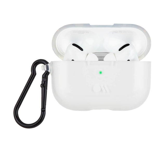 Case-Mate Apple AirPods Pro Case - Soft - Clear (CM041844), Provides drop and scratch protection, Circular ring clip, Wireless Charging Compatible