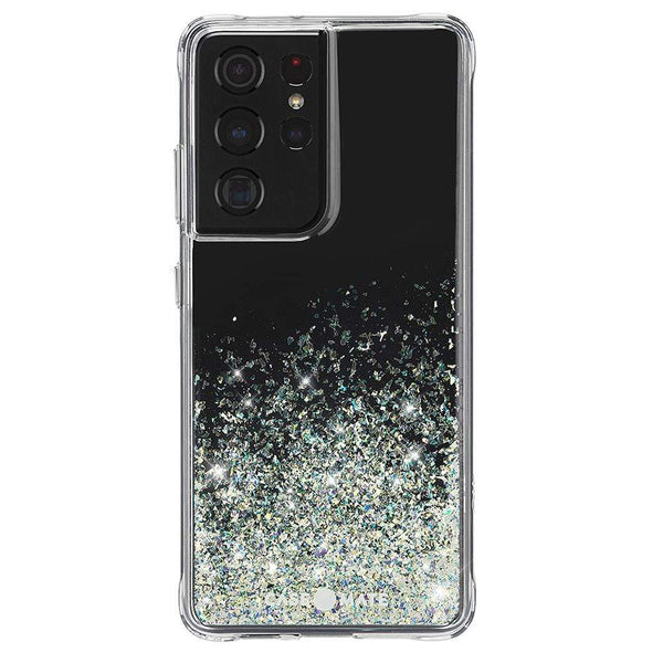 Case-Mate Samsung Galaxy S21 Ultra 5G - Twinkle Ombre - Twinkle Stardust (CM045132),10 ft drop protection, MicroPel® Antimicrobial Case Protection