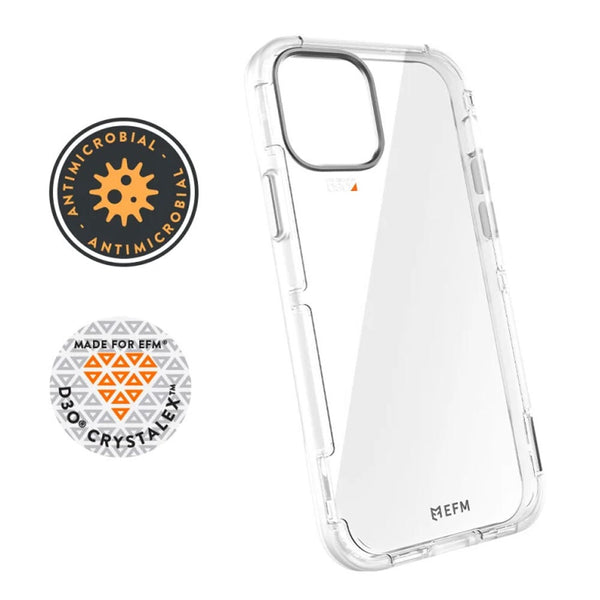 EFM Cayman Case Armour with D3O Crystalex - For iPhone 12 mini 5.4' - Clear (EFCCAAE180CLE)