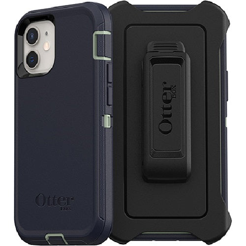 OtterBox Apple iPhone 12 Mini Defender Series Case - Varsity Blues (77-65353), 4X Military Standard Drop Protection, Multi-Layer Protection