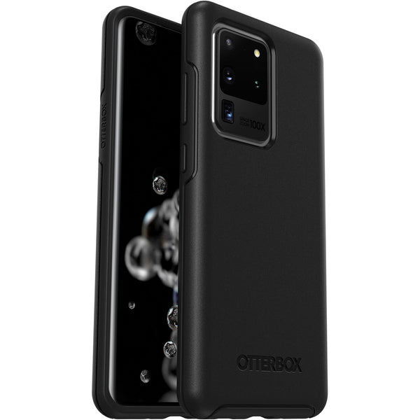 OtterBox Samsung Galaxy S20 Ultra 5G (6.9') Symmetry Series Case - Black (77-64219), 3X Military Standard Drop Protection, Durable Protection