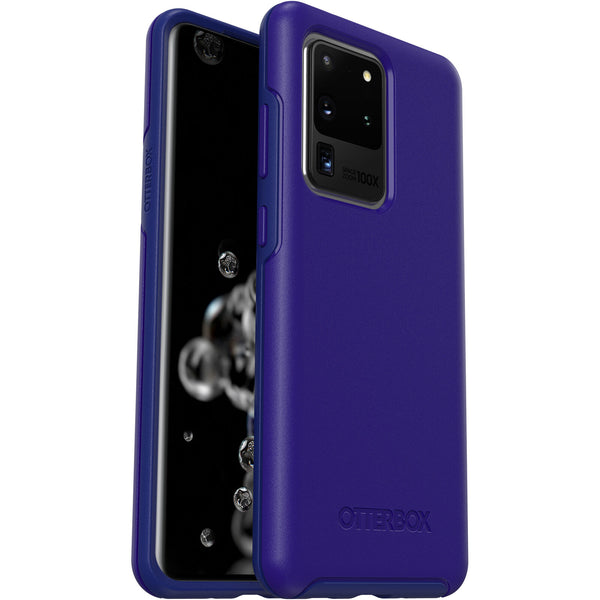 OtterBox Samsung Galaxy S20 Ultra 5G (6.9') Symmetry Series Case - Sapphire Secret (Blue) (77-64220), 3X Military Standard Drop Protection