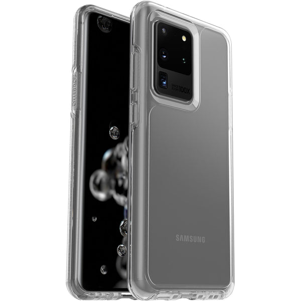 OtterBox Samsung Galaxy S20 Ultra 5G (6.9') Symmetry Series Clear Case - Clear (77-64221), 3X Military Standard Drop Protection, Durable Protection