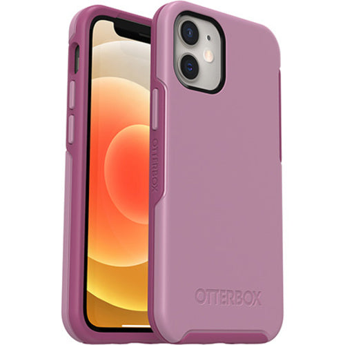 OtterBox Apple iPhone 12 Mini Symmetry Series Antimicrobial Case - Cake Pop (Pink) (77-65367), 3X Military Standard Drop Protection