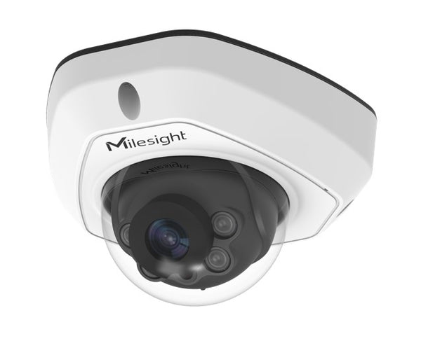 MileSight 2MP Vandal-Proof Mini Dome Camera, Fixed Lens, 30m IR Distance, PoE, IP67, IK10