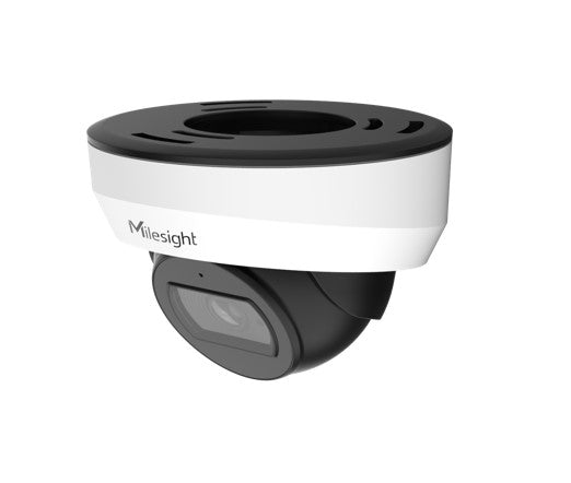 MileSight 8MP Weather-Proof Mini Dome Turret Camera, Fixed Lens, 25m IR Distance, PoE, IP67, IK10