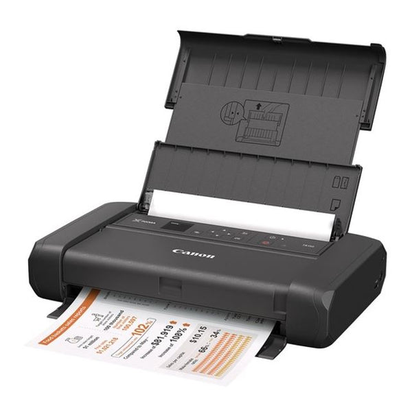 Canon TR150 Portable Inkjet Printer, mobile & cloud printing, documents and photos, color printing, usb charging, external battery