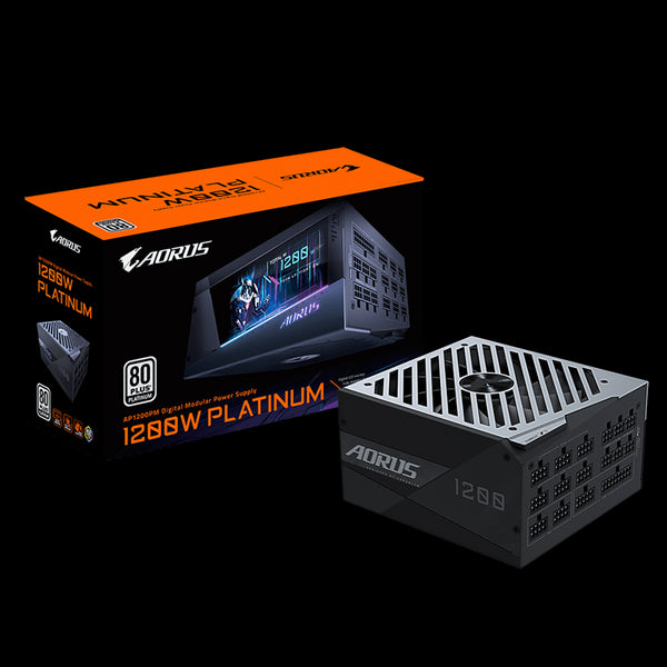 Gigabyte AORUS AP1200PM 1200W 80+ Platinum ATX Modular Power Supply, Digital LCD Monitor, Japanese Capacitors, RGB Fusion 2.0 (LS) -->  PSG-UD1300GMPG