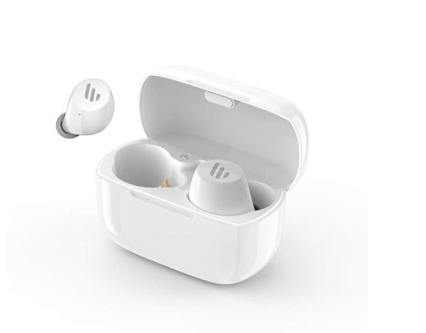 (LS) Edifier TWS1 Bluetooth Wireless Earbuds - WHITE/Dual BT Connectivity/Wireless Charging Case/12 hr playtime/9 hr Charge Earphones (LS)