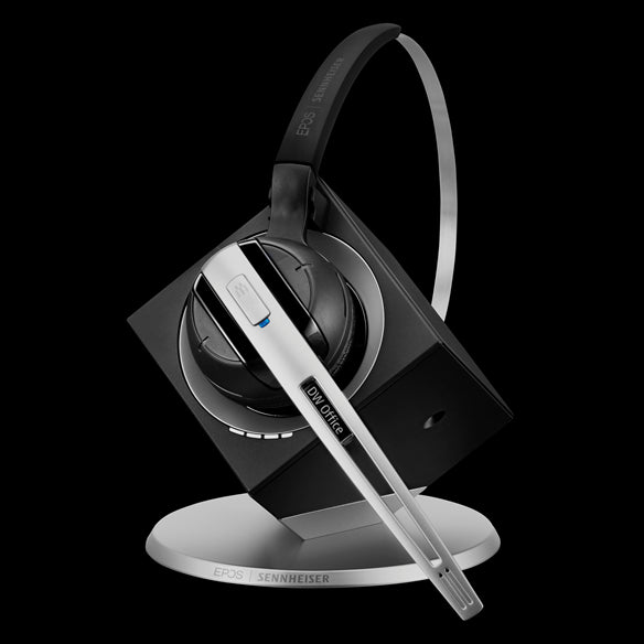 EPOS | Sennheiser  DW10 ML Office - DECT Wireless Office headset with base station, for desk phone and PC, convertible (headband or earhook) Teams