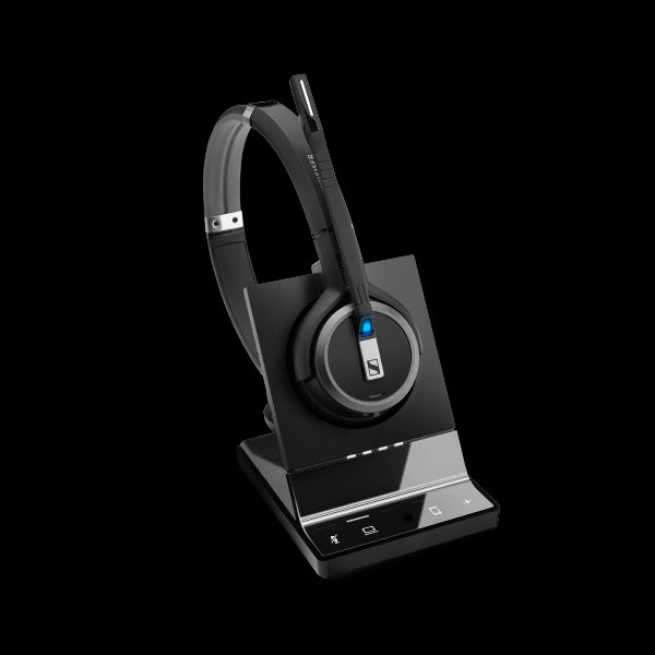 EPOS | Sennheiser Impact SDW 5034 DECT Wireless Office Monoaural Headset w/ base station, for PC & Mobile, Included BTD 800 Dongle