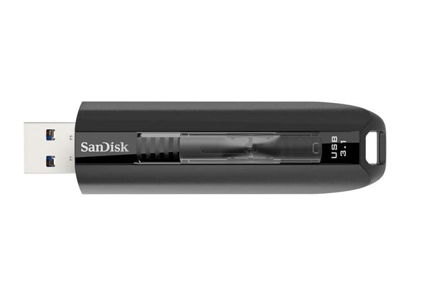 SanDisk Extreme GO Flash Drive CZ800 64GB USB 3.1 Gen 1 USB-A USB3.1 200 MB/s  Black Retractable Lifetime Limited