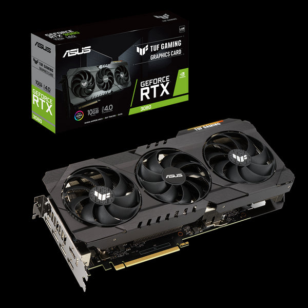 ASUS nVidia GeForce TUF-RTX3080-10G-V2-GAMING RTX 3080 V2 10GB GDDR6X,  PCIe 4.0, 1710/1440 MHz, 2xHDMI2 2.1, 3xDP 1.4a, ARGB