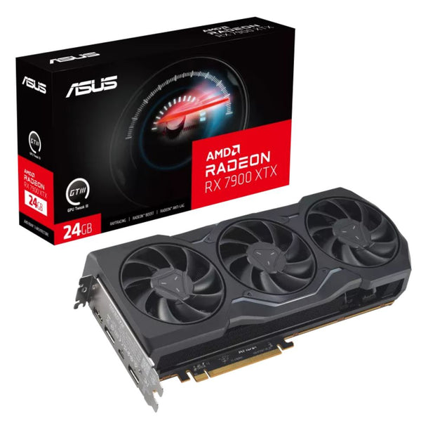 ASUS AMD Radeon RX7900XTX-24G RX7900 XTX 24GB GDDR6 2500 MHz Boost Clock/ 2300 MHz Game Clock,PCI Express 4.0, 1xHDMI,2xDP2.1,1xUSB-C