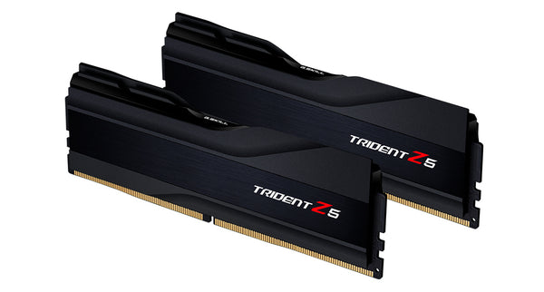 G.Skill 32GB [2x16GB] DDR5 KIT CL36-36-36-76 UDIMM 1.3V 6000Mhz Trident Z5 Black Desktop PC Gaming Memory