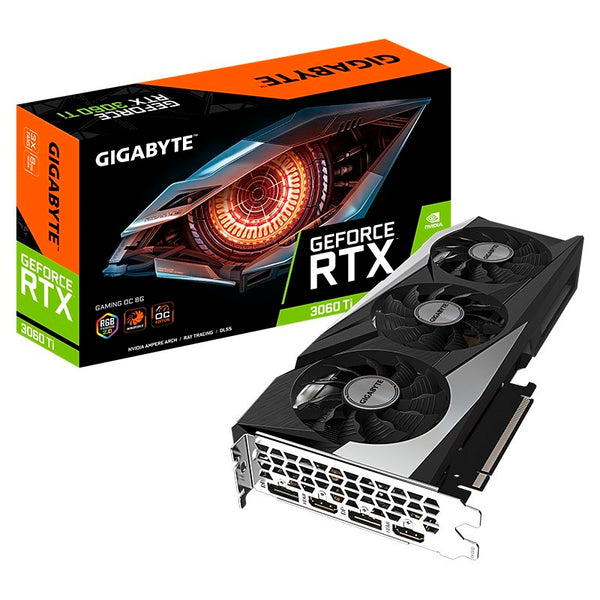 Gigabyte nVidia GeForce RTX 3060 Ti GAMING OC rev 2.0 8GB GDDR6 Video Card (LHR), 1740 MHz Core Clock, 2x DisplayPort 1.4a, 2x HDMI 2.1