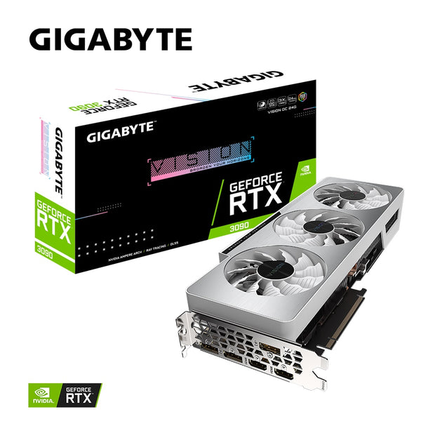 Gigabyte nVidia GeForce RTX 3090 VISION OC 24GD GDDR6X 1695MHz PCI-E4.0x16 Digital max resolution 3xDP 2xHDMI SLI