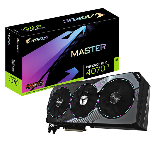 Gigabyte nVidia GeForce RTX 4070 Ti AORUS MASTER 12G GDDR6X Video Card, PCI-E 4.0, TBD Core Clock, RGB Fusion, 3x DP 1.4a, 1x HDMI 2.1