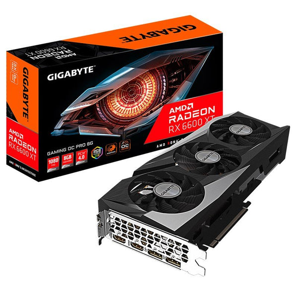 Gigabyte AMD Radeon RX 6600 XT GAMING OC PRO 8G Video Card, GDDR6, PCI-E 4.0, 2d DisplayPort 1.4a, 2x HDMI 2.1