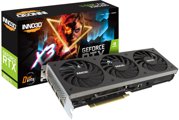 INNO3D nVidia GeForce RTX 3070 Ti X3 8GB GDDR6X 1770MHz Boost Clock, RAM 19Gbps, 3xDP, 1xHDMI, GA102-150 Chipset (3070ti)