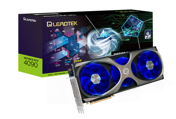 Leadtek WinFast RTX 4090 HURRICANE 24G  -16384 CUDA Cores -24GB GDDR6X Memory -384 bit Memory Interface -4th Generation Tensor Cores