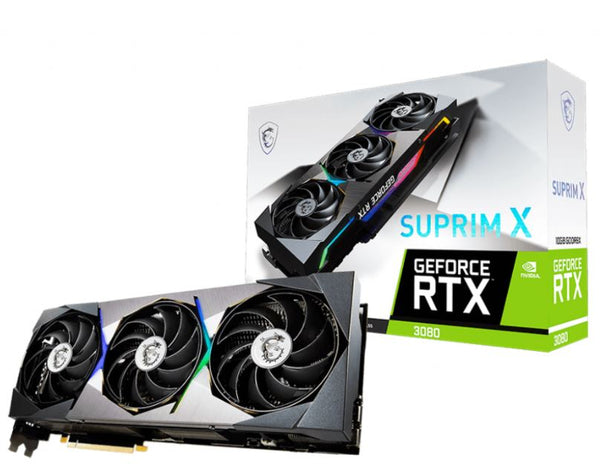 MSI nVidia Geforce RTX 3080 SUPRIM X rev 2.0 10GB GDDR6X Boost: 1905 MHz (GAMING & SILENT Mode) DisplayPort x 3 (v1.4a) / HDMI 2.1 x 1 7680 x 4320