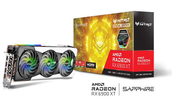 SAPPHIRE NITRO+ AMD RADEON™ RX 6900 XT SE Gaming OC 16GB Video Card, GDDR6 HDMI / TRIPLE DP LITE AMD RDNA2 TriXX, 11308-03-20G